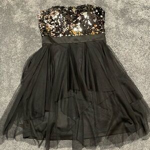 Hailey Logan Black Sequin Dress